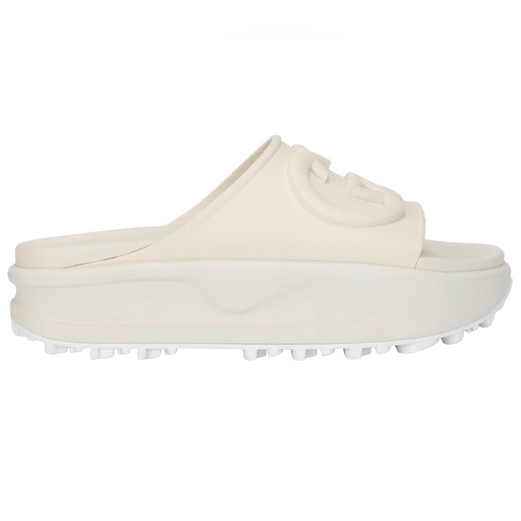 Gucci Interlocking G Slide Logo Sandal Off White - Picture 6 of 12